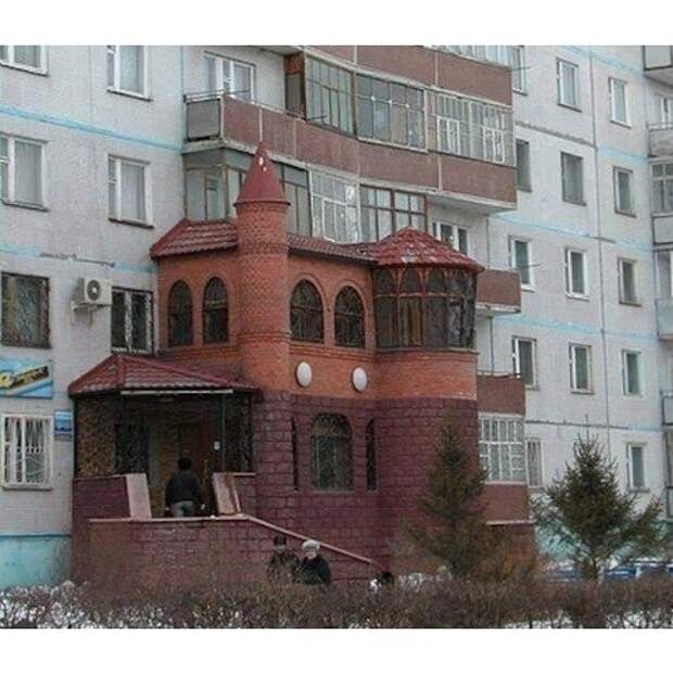 Когда хочешь жить красиво в многоэтажном доме Когда хочешь жить красиво в многоэтажном доме прикол, своими руками, сделай сам, юмор