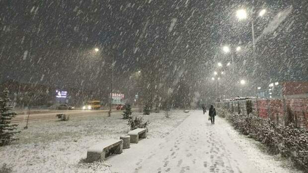 Снег в Барнауле / Фото: amic.ru / Екатерина Смолихина