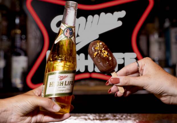 miller high life dive bar ice cream