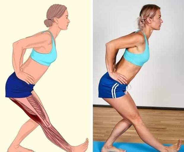 Изображения, которые покажут, какие мышцы вы растягиваете