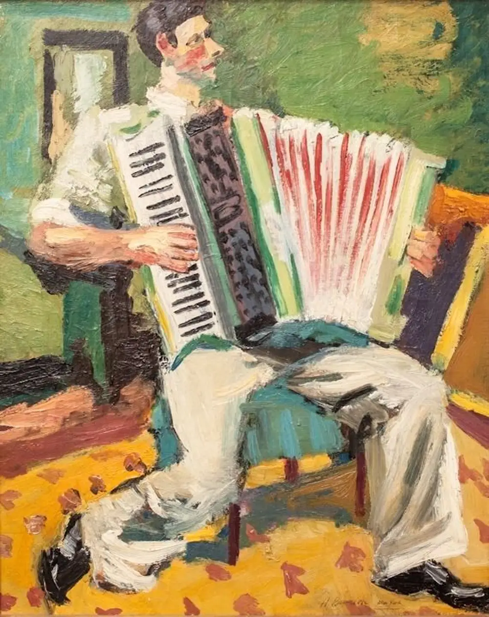 Пабло Пикассо аккордеонист