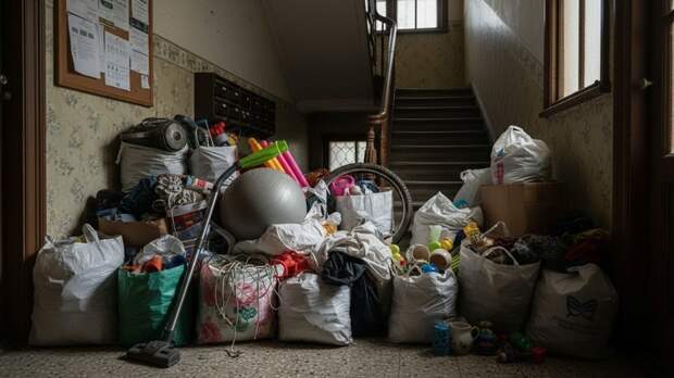 Россиянам объяснили, почему лучше не выставлять ненужные вещи в подъезде