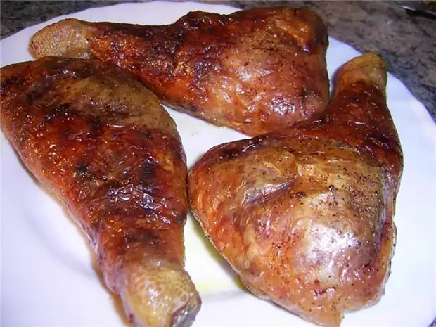 фаршированные окорочка с грибами и луком