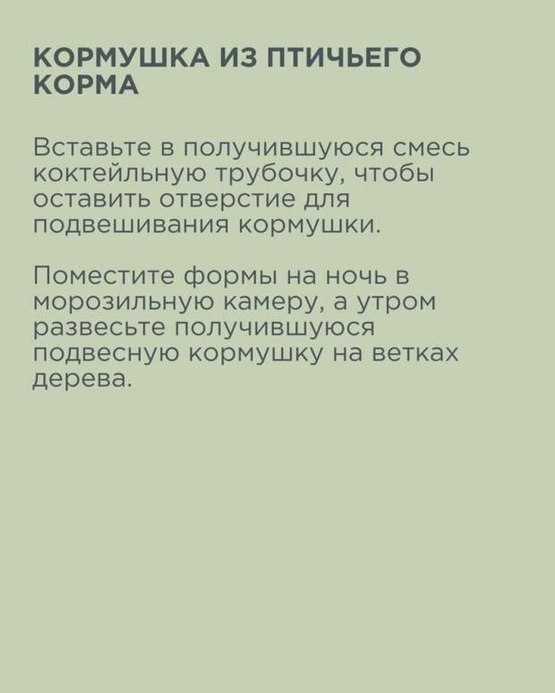 Как изготовить кормушку для птиц своими руками