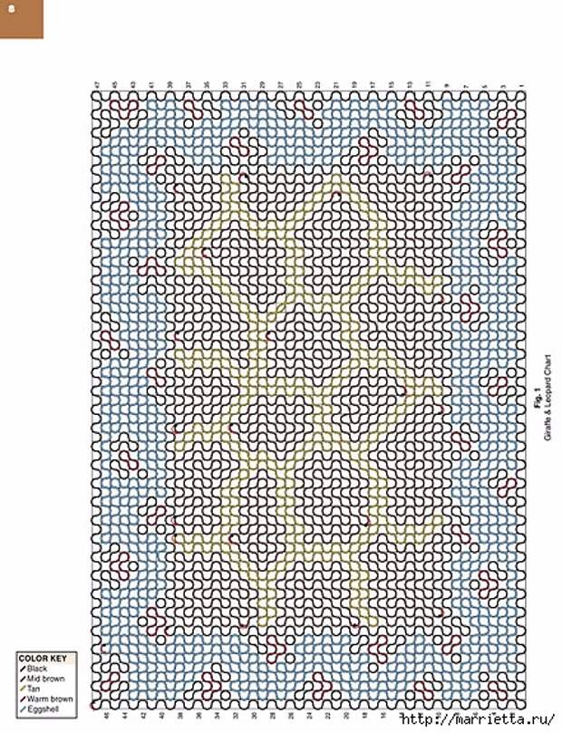 Вязаные крючком коврики на филейной сетке (16) (441x576, 334Kb)