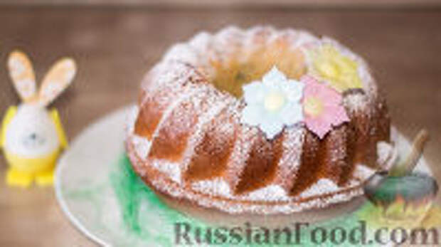 Фото к рецепту: Пасхальный кекс-кулич (бездрожжевой)