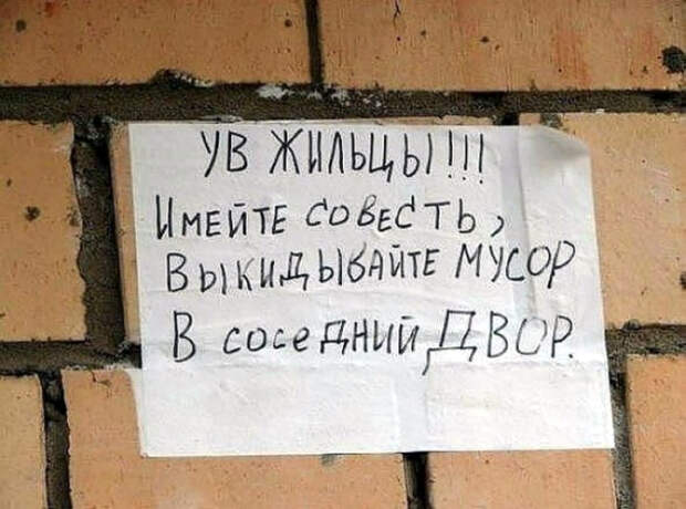 Сохраним чистоту своего двора! | Фото: ЯПлакалъ.