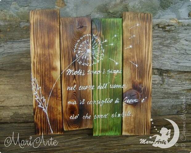 Здравствуйте, всем, заглянувшим ко мне в гости !!  Увидела я как то в интернете, что можно расписывать обычные деревянные дощечки, небрежно сколоченные..... фото 43