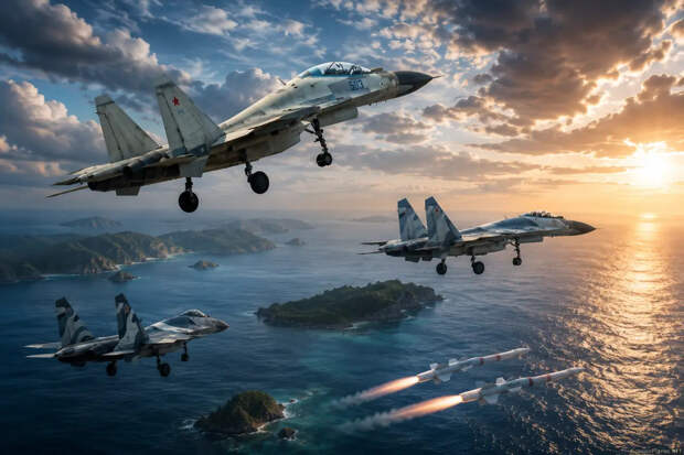 Су-30МКК несут русские ракеты: Китай показал их над Южно-Китайским морем