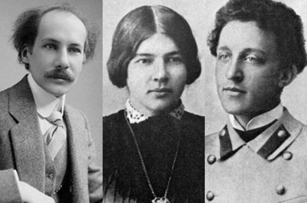 Андрей Белый, Любовь Менделеева и Александр Блок | Фото: aif.ru Андрей Белый, Любовь Менделеева и Александр Блок | Фото: aif.ru