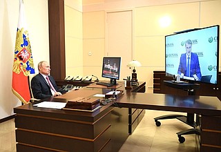 Встреча с председателем правления Сбербанка Германом Грефом (в режиме видеоконференции).
