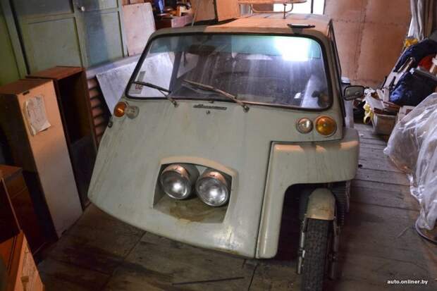 В Минске обнаружили уникальный автомобильчик, сделанный из мотоцикла Jawa barn find, авто, гаражная находка, мото, мотоколяска, мотоцикл, находка, самоделка
