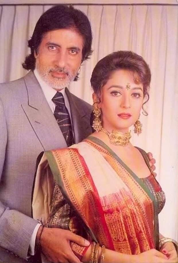 Амитабх Баччан и Мадхури Дикшит. Фото /  Amitabh Bachchan, Madhuri Dixit. Photo