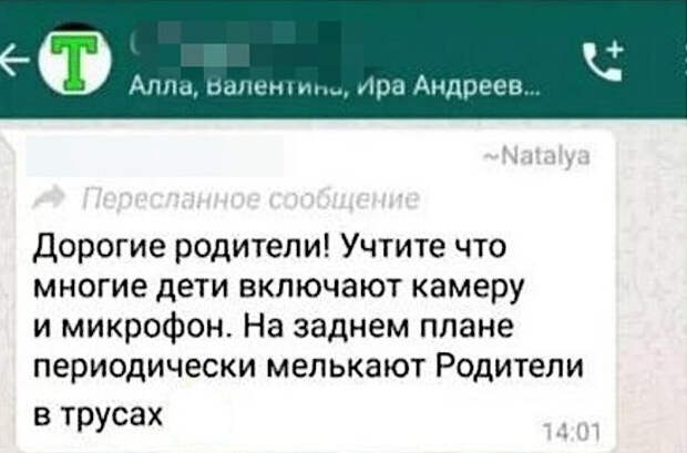 12 угарных скринов из родительских школьных чатов