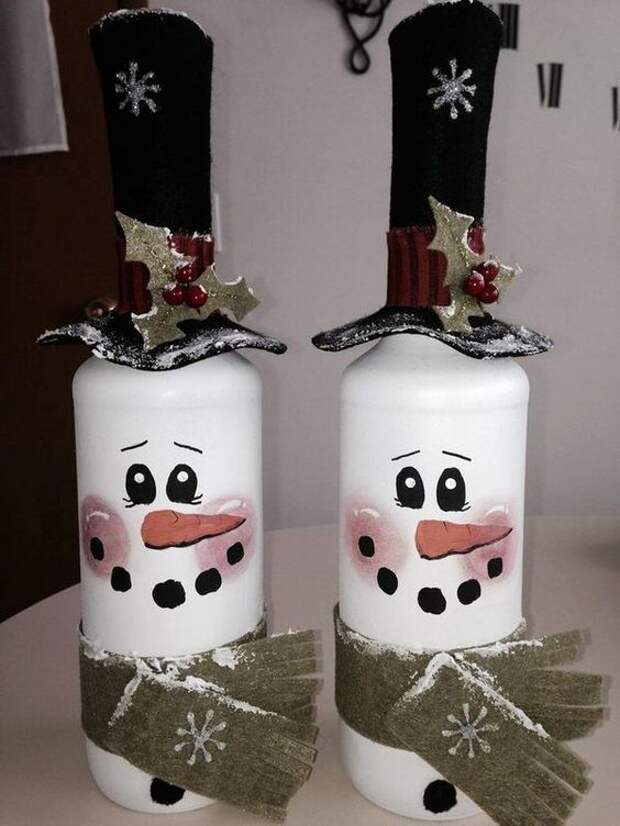 Поделки из стеклянных бутылок
