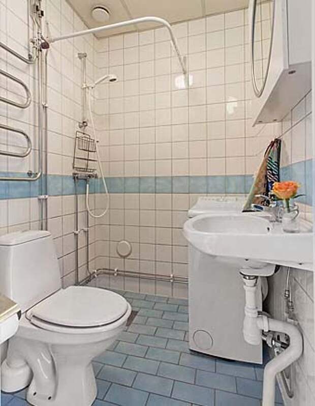 белый интерьер ванная комната