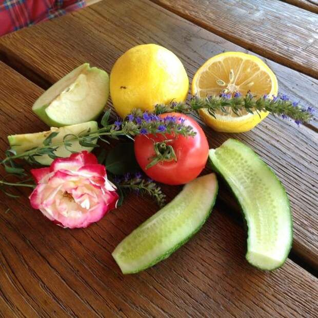 Овощи и фрукты для ухода за кожей