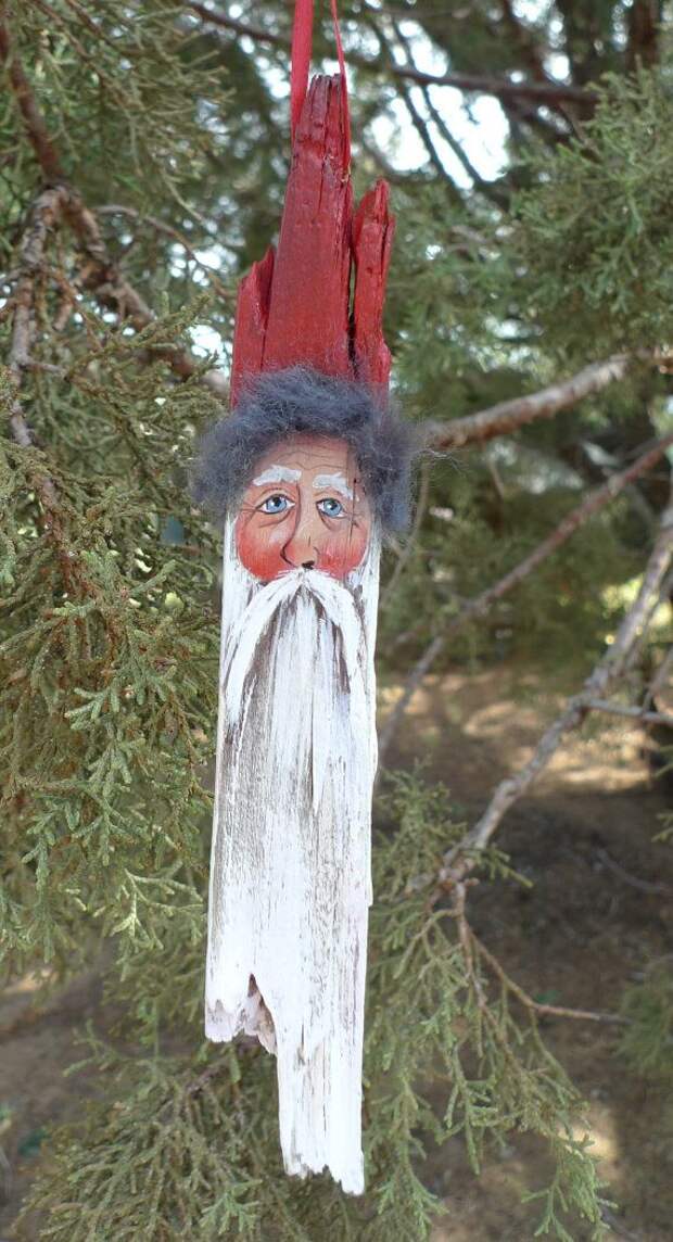 painted Old World Santa ornament