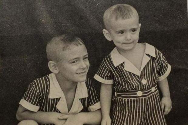 Юрий Башмет в детстве с братом