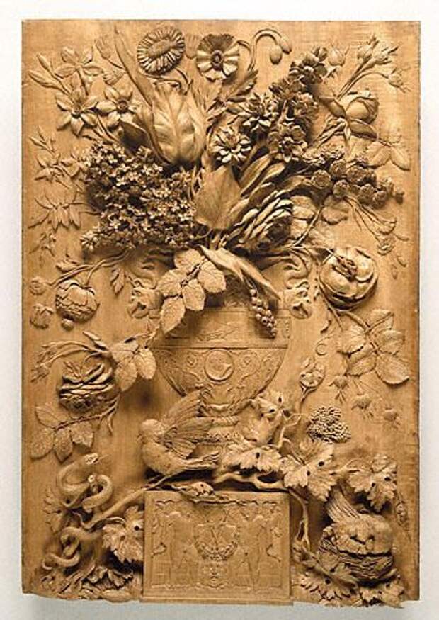 Aubert Parent’s 1789 virtuoso carving made w single piece of limewood