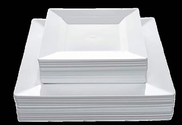 Disposable Square Plastic Plates