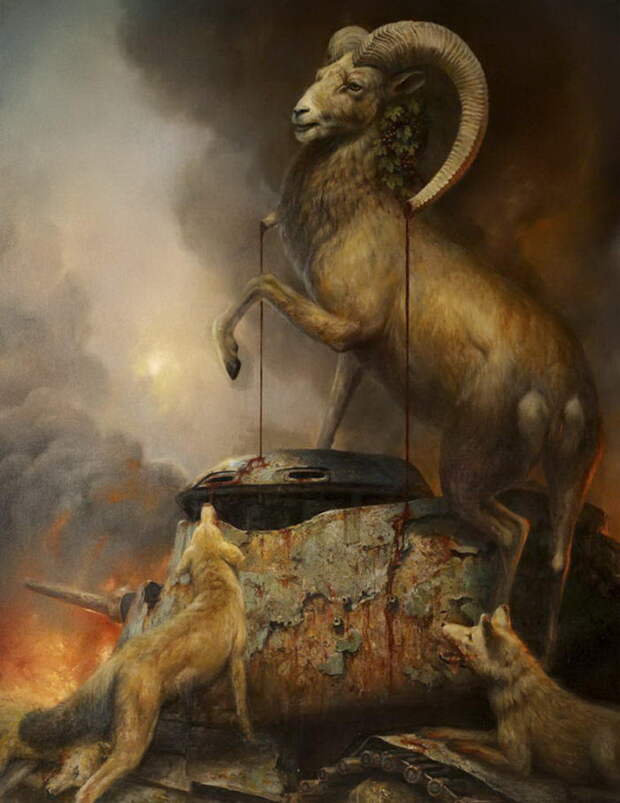 Мечтательные картины Martin Wittfooth Мечтательные картины Martin Wittfooth