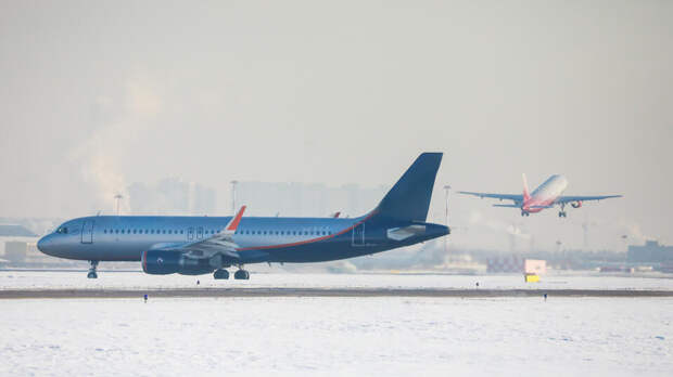 Минтранс предупредил москвичей об отмене авиарейсов из-за мощного снегопада