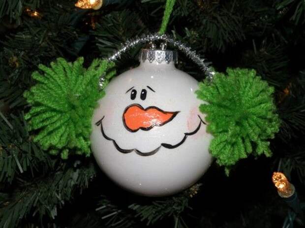 Snowman ornament.
