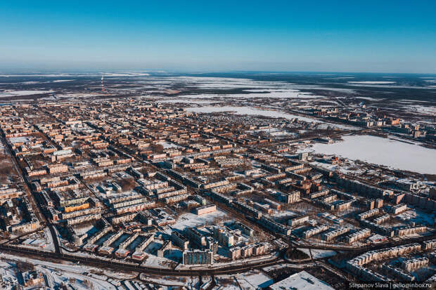 Северодвинск с высоты — центр атомного судостроения России