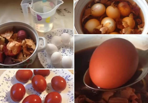 Как покрасить яйца без красок и химии