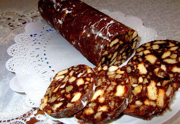 Картинки по запросу Шоколадная колбаса: