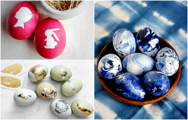 Свежие идеи декора яиц к празднику Пасхи.
