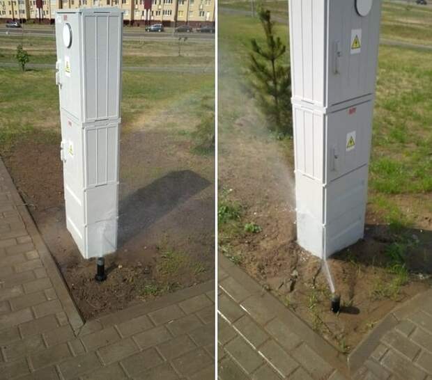 Полив в новом парке тысячелетия, Брест Полив в новом парке тысячелетия, Брест