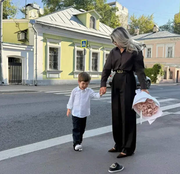 Надежда Стрелец с сыном