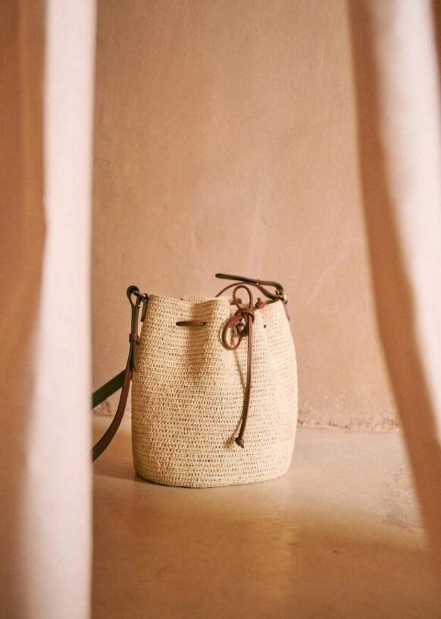 Вязаные сумки из рафии. Вдохновение от бренда Sezane