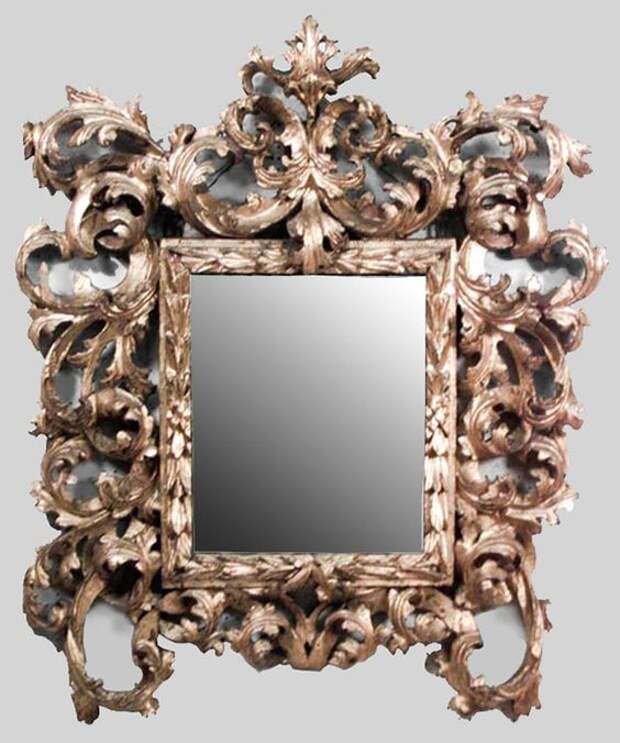 Italian Rococo mirror wall mirror gilt