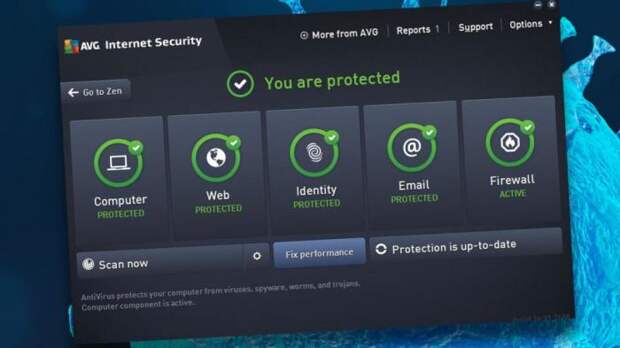 AVG Internet Security - лучшая защита от троянов и шпионов.