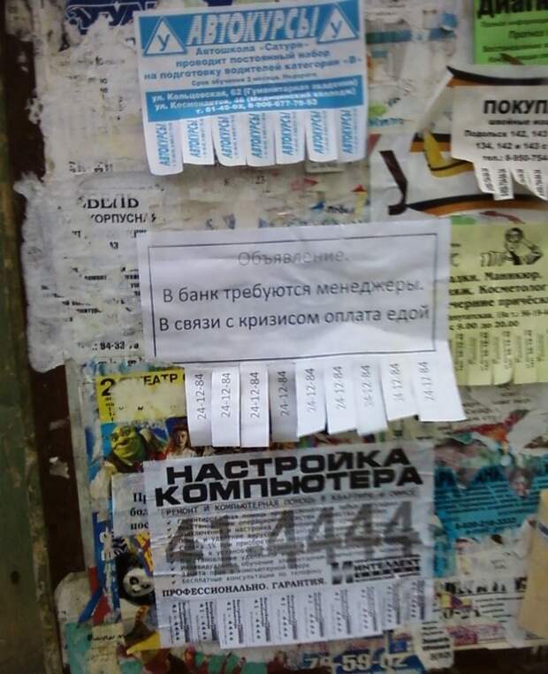 Прикольные объявления объявления, прикол, юмор