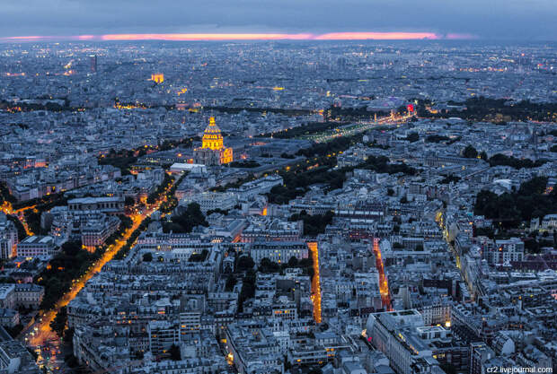 Это были виды Парижа башни Монпарнас