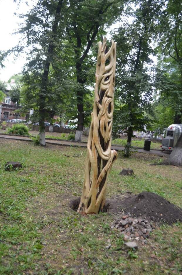 Три идеи для одной дачи Александр Ивченко, идеи для дачи, резьба по дереву, садовая мебель, скульптура бензопилой, табурет