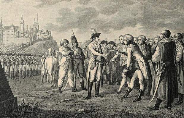 Краков капитулирует перед Суворовым 22 января (2 февраля) 1772 года