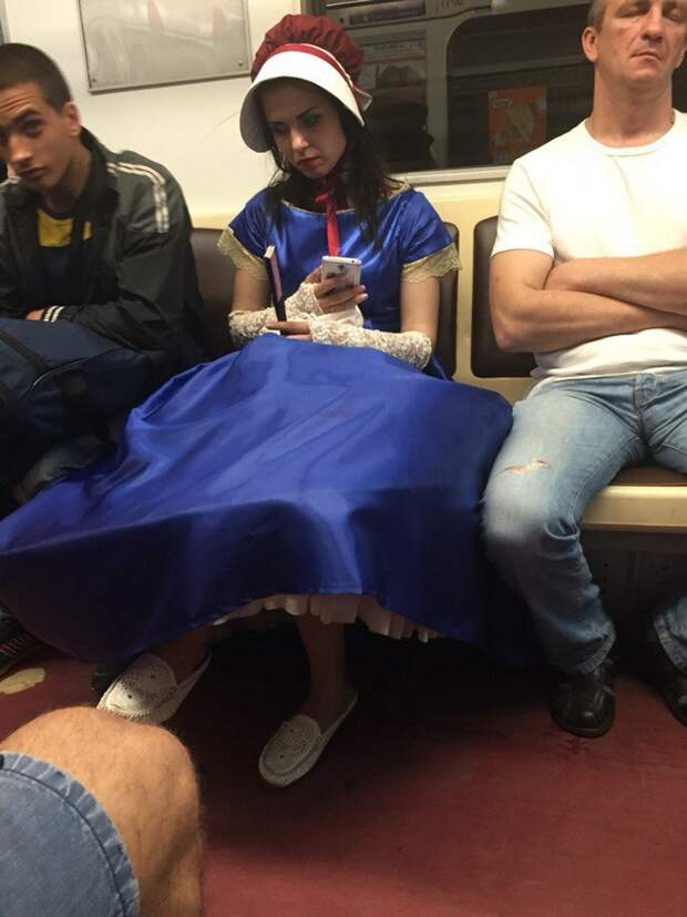 Странные пассажиры из российского метрополитена