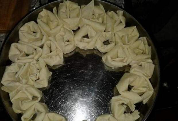 Быстрые турецкие пирожки из лаваша с грибной начинкой Gul boregi
