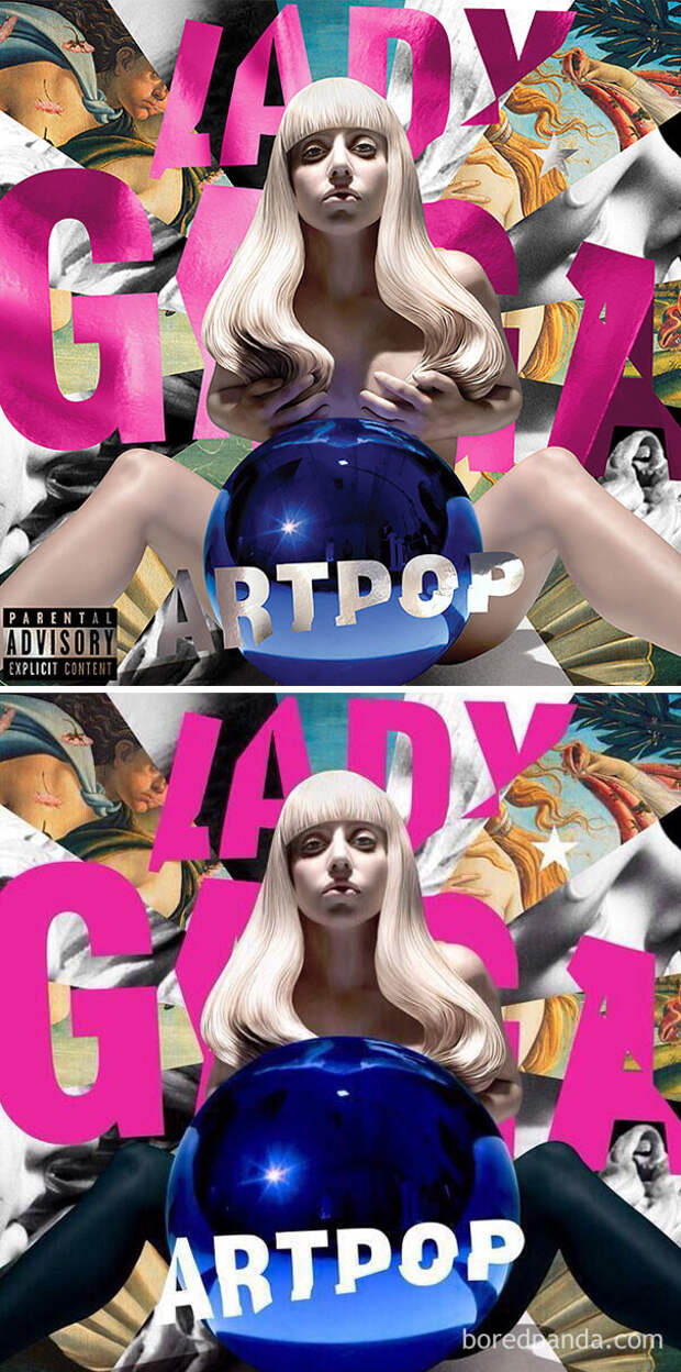 Леди Гага, альбом Artpop ближний восток, забавно, закрасить лишнее, постеры, реклама, саудовская аравия, скромность, цензура