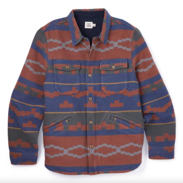 Brushed Blanket Shirt Jacket