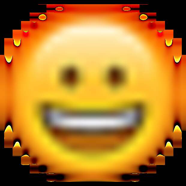 grinning