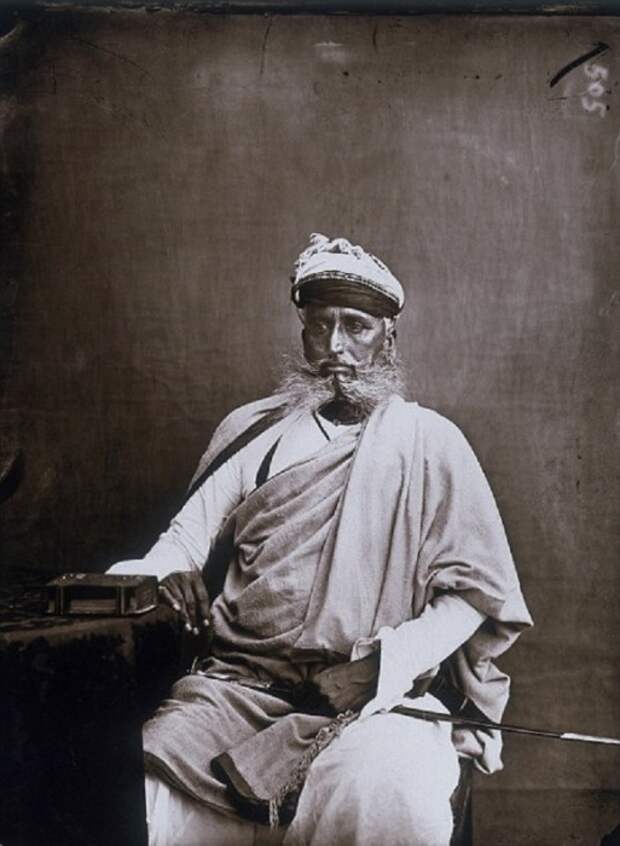 Один из министров махараджи. Джайпур, примерно 1857 год. Один из министров махараджи. Джайпур, примерно 1857 год.