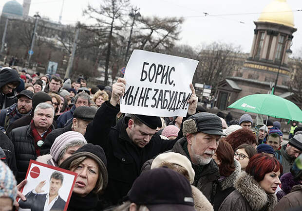 Акции в память о Борисе Немцове в российских городах