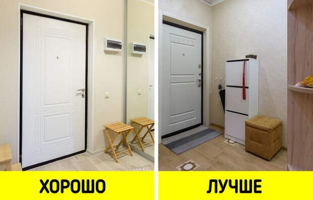 Крутые решения для маленькой прихожей, которые превратят её из каморки в хоромы