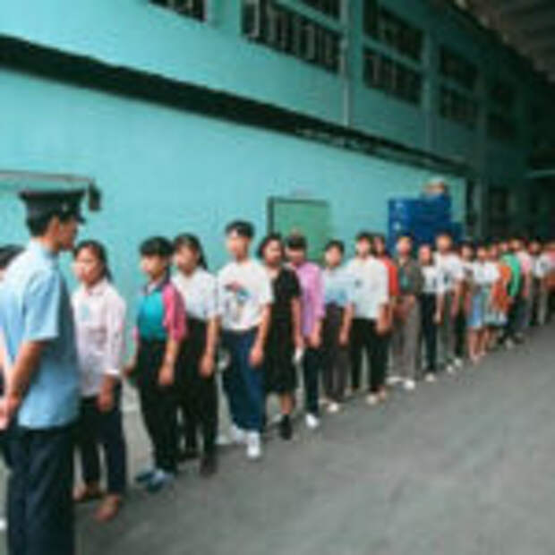 Работа на заводе в Китае